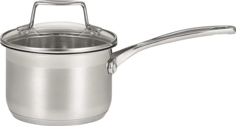 Impact steelpan 14 cm met glasdeksel von Scanpan in Rvs – Produktfoto