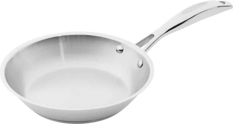 Koekenpan - Bakpan - 20cm - STS - Zonder anti-aanbaklaag - Geschikt voor alle warmtebronnen incl. inductie von Scanpan in Hoogglans chroom – Produktfoto