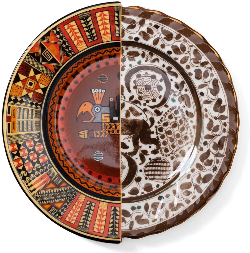 Hybrid Dinerbord Ø27.5 Mitla de Seletti en Multicolore – photo produit