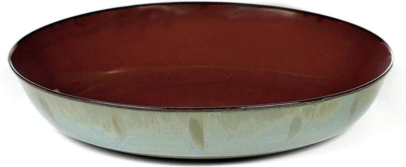 Anita Le Grelle Serveerschaal - M - 21 cm - Rust/smokey blue de Serax en Rust smokey blue – photo produit