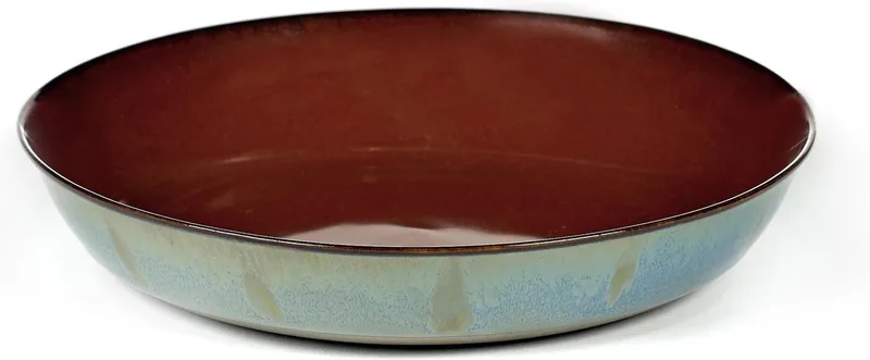 Anita Le Grelle Serveerschaal - S - D17,5x3 cm - Rust/smokey blue de Serax en Rust smokey blue – photo produit