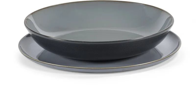 Anita Le Grelle Terres de rêves - Serviesset - Smokey Blauw - 8 stuks by Serax in Dark blue – product photo