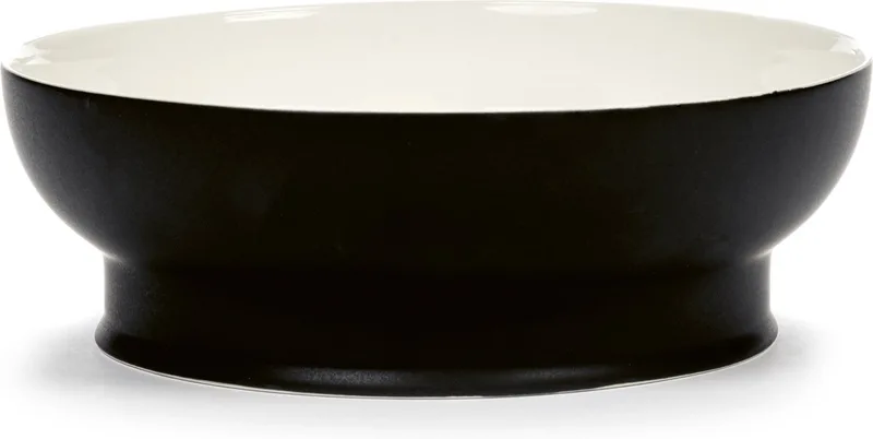 Ann Demeulemeester Ra Kom Black-Off White D 22 cm by Serax in Black – product photo