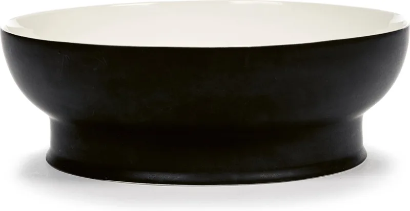 Ann Demeulemeester Ra Kom Black-Off White D 28 cm by Serax in Black – product photo