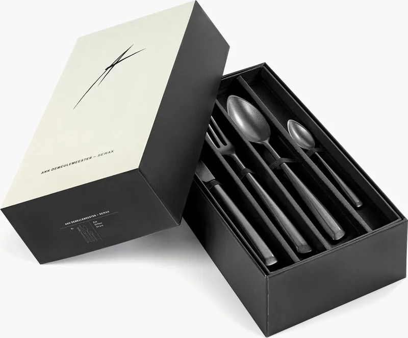 Ann Demeulemeester Zoë bestekset 24-delig by Serax in Anthracite – product photo