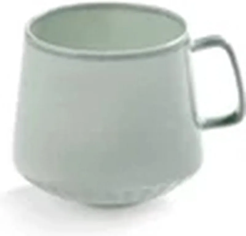 Ann Van Hoey Nido café lungo kop H6cm bone china von Serax in Grün – Produktfoto
