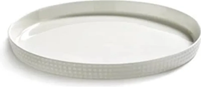 Ann Van Hoey Nido plat bord met boord D20cm bone china by Serax in White – product photo