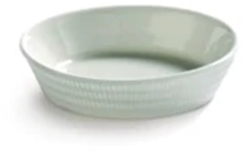 Ann Van Hoey Nido plat bord met boord D6cm bone china van Serax in Groen – productfoto