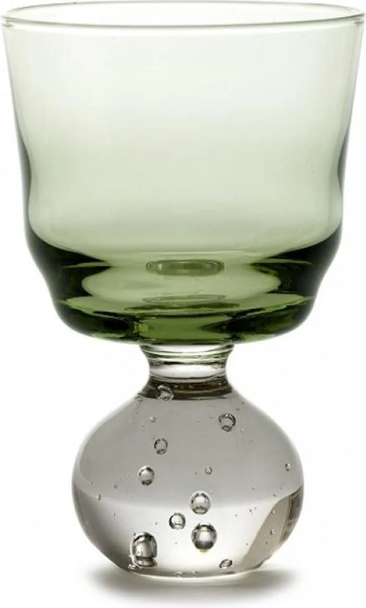 Bela Silva Eternal glas op voet S D6.3cm H9.5cm grijs von Serax in Grün – Produktfoto