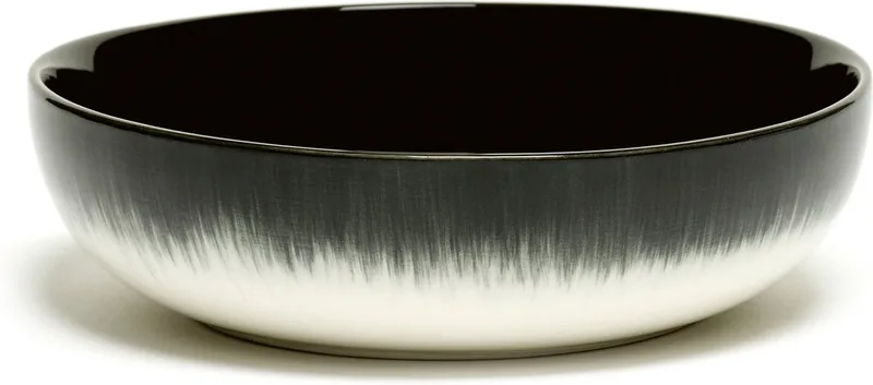 Dé Tableware by Ann Demeulemeester - Kommetje Variatie B - Ø12,9 - 2 stuks by Serax in Off-white, Black – product photo