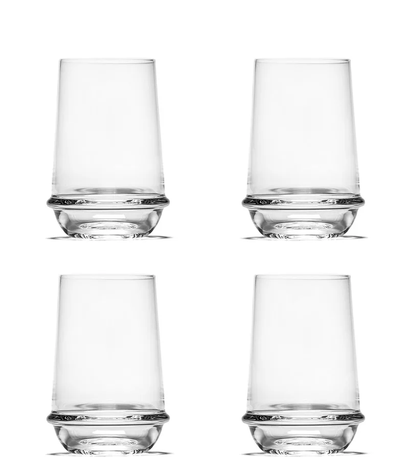 Dune Drink glazen by Kelly Wearstler, clear (Set van 4) by Serax in Transparent – product photo