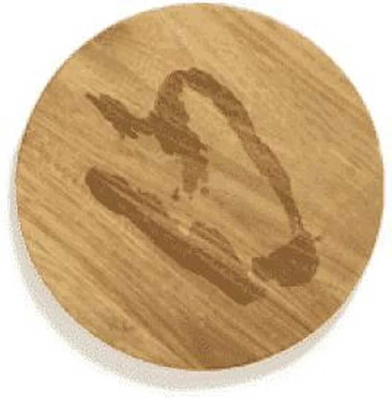 Feast by Ottolenghi - Dienblad / serveer plank S 35x35cm Paprika von Serax in Gelb – Produktfoto
