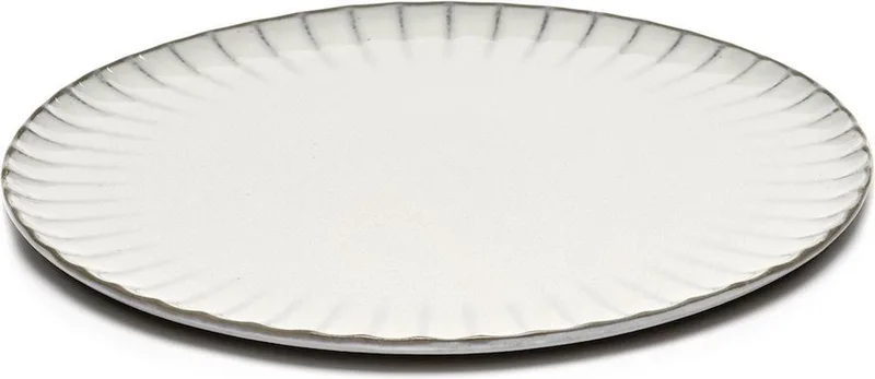 Inku By Sergio Herman Dinerbord Ø27 Set Van 1 White von Serax in Weiß – Produktfoto