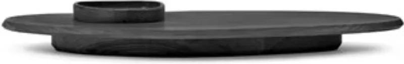 Kelly Wearstler Dune dienblad met bowl 60.5x34.5cm H8cm ash by Serax in Black – product photo