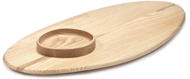 Kelly Wearstler Dune dienblad met bowl 81x40cm H4cm ash van Serax in Lichtbruin – productfoto