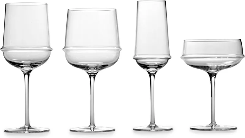Kelly Wearstler Dune rodewijnglas 55cl (set van 4) by Serax in Transparent – product photo