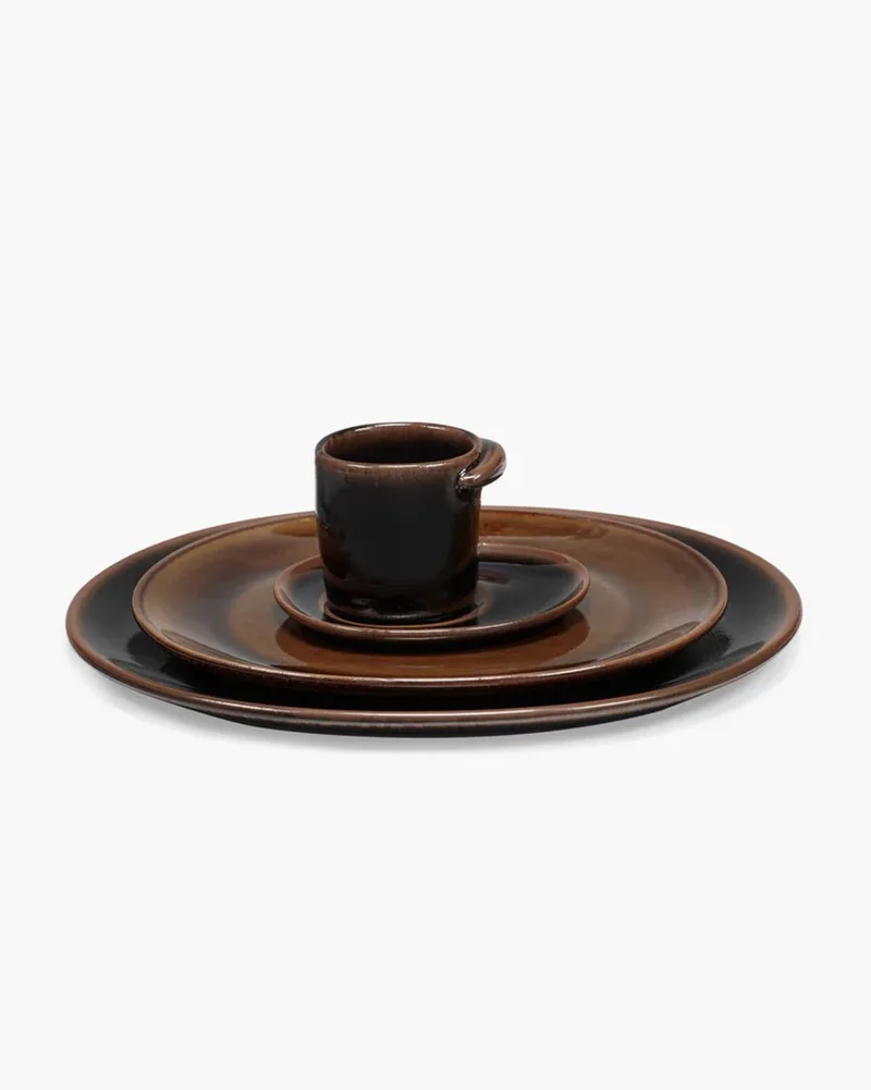 Koffiekop 'Out of Lines', koffiekop Koken & Tafelen > Servies > Kopjes & mokken > Kopjes by Serax in Brown – product photo