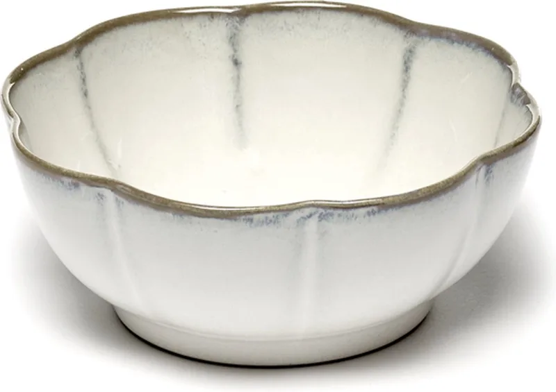 Kom geribbeld XL 15 cm Inku Sergio Herman - set van 4 by Serax in White – product photo