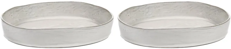 La Mère By Marie Michielssen Diep Bord Ø23 Set Van 2 Off-White de Serax en Blanc – photo produit