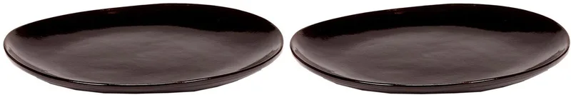 La Mère By Marie Michielssen Ontbijtbord Ø20 Set Van 2 Dark Brown fra Serax i Donkerbruin – produktbillede