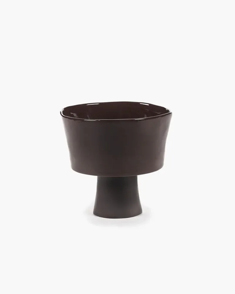 La Mère By Marie Michielssen Serveerschaal Ø30,5 Dark Brown by Serax in Donkerbruin – product photo