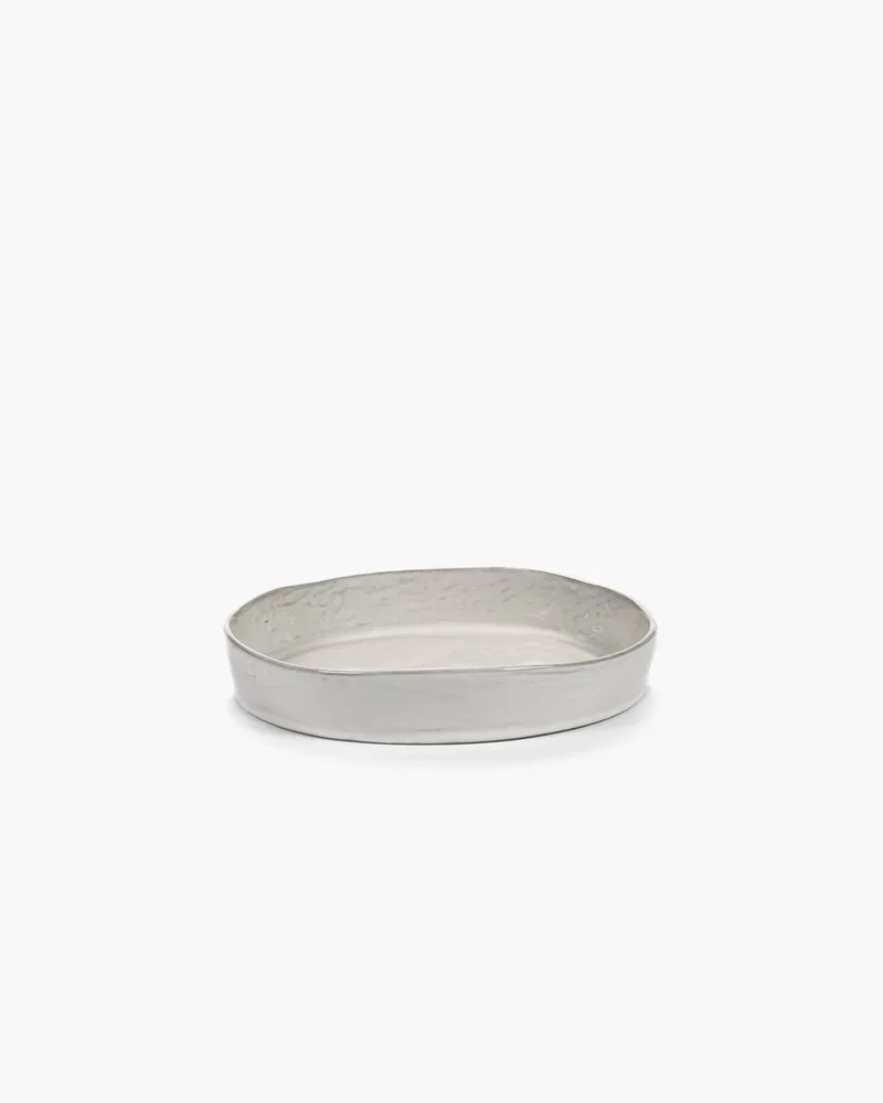 Marie Michielssen - DIEP BORD S Diamter 20cm H00gte 3.5cm OFF WHITE LA MÈRE (set van 2) von Serax in Weiß – Produktfoto