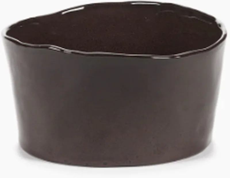 Marie Michielssen La Mère bowl recht H9.5cm D18cm fra Serax i Ebony – produktbillede