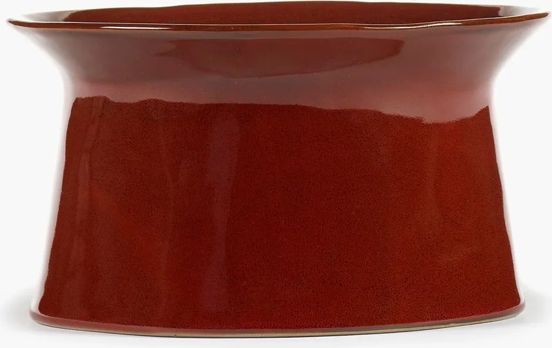 Marie Michielssen La Mère diep bord op voet H11cm D19.5cm venetian red von Serax in Rot – Produktfoto