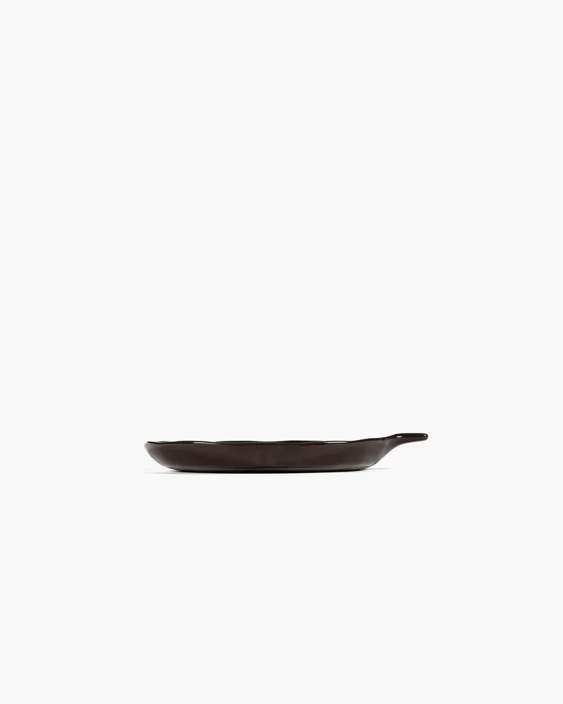 Marie Michielssen La Mère schaal met handvat 20x17cm ebony (set van 2 stuks) von Serax in Braun – Produktfoto