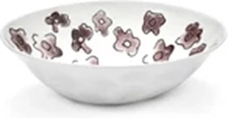Marni Midnight Flowers Dark Viola bowl D14cm H4cm roze von Serax in Weiß – Produktfoto