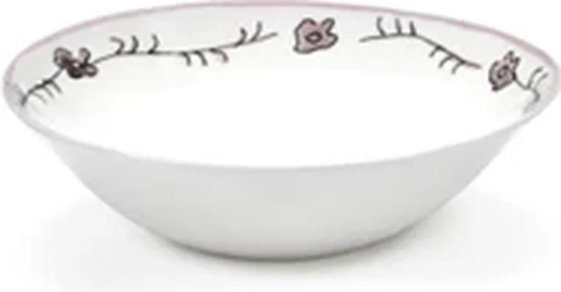 Marni Midnight Flowers Dark Viola bowl D18cm H5.5cm roze fra Serax i Flerfarvet – produktbillede