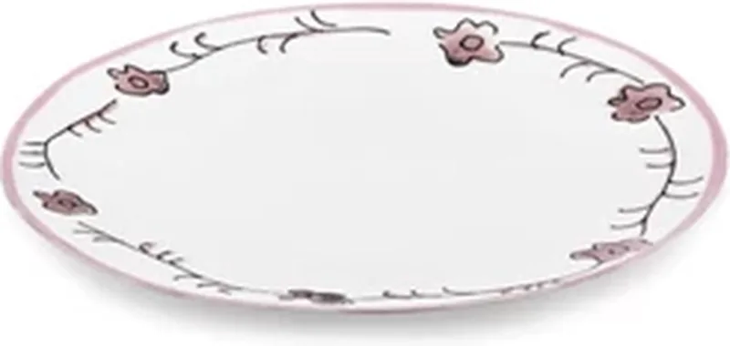 Marni Midnight Flowers Dark Viola plat bord D24cm roze by Serax in Multicolour – product photo