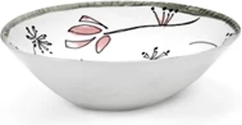 Marni Midnight Flowers Fiore Rosa bowl D18cm H5.5cm roze / zwart by Serax in Multicolour – product photo