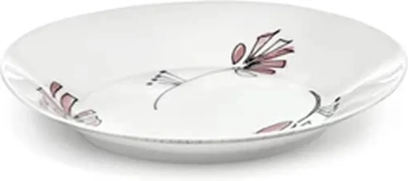 Marni Midnight Flowers Fiore Rosa diep bord / schaal D26cm H3.8cm roze / zwart de Serax en Blanc – photo produit