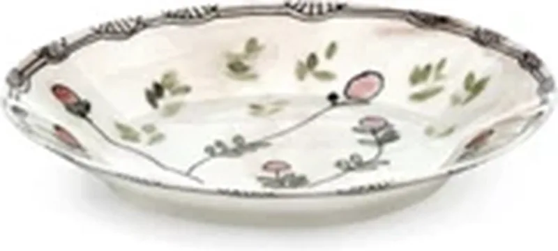 Marni Midnight Flowers Mirtillo Nude diep bord D18cm H2.9cm roze / groen by Serax in Multicolour – product photo