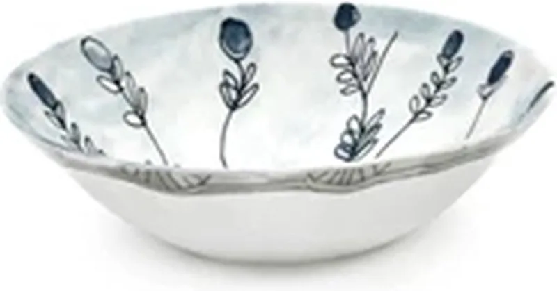 Marni Midnight Flowers Mirtillo Tea bowl D18cm H5.5cm blauw fra Serax i Flerfarvet – produktbillede