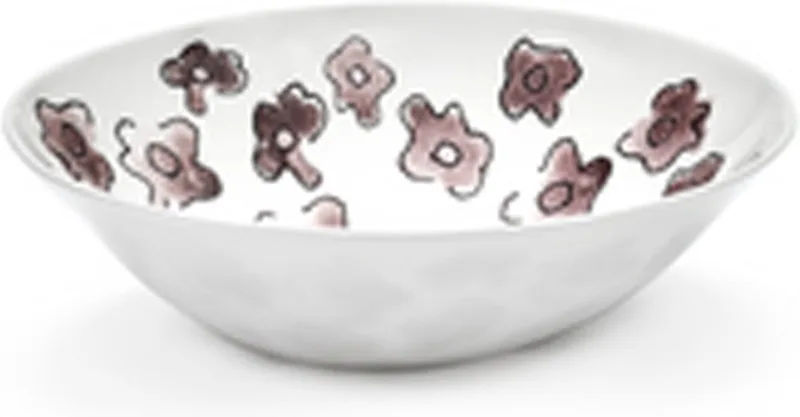 MARNI Midnightflowers - Lage kom S Dark Viola 14 cm - 2 stuks by Serax in White – product photo
