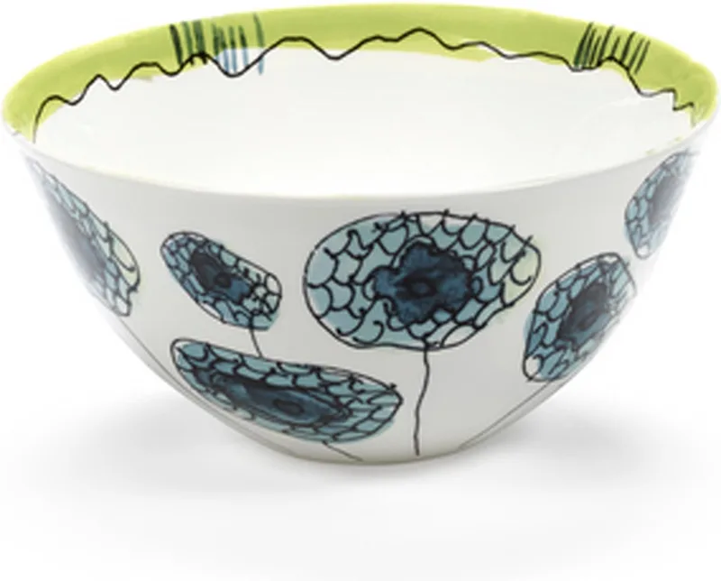 MARNI Midnightflowers - Serveerkom L Anemone vaniglia 25 cm by Serax in White – product photo