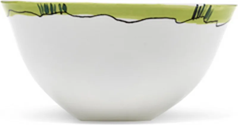 MARNI Midnightflowers - Serveerkom M Anemone vaniglia 22 cm by Serax in White – product photo