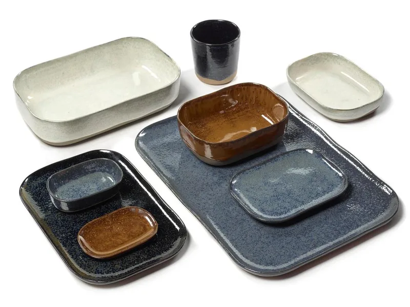 Merci La Nouvelle Table - Diep Bord S - Blauw/Grijs - 8 stuks by Serax in Blue – product photo