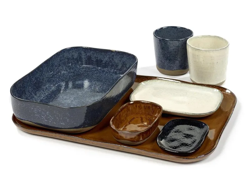 Merci La Nouvelle Table - Diep Bord S - Okerbruin - 8 stuks fra Serax i Brun – produktbillede