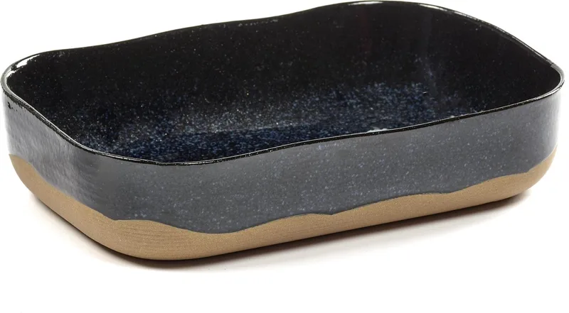 Merci La Nouvelle Table - Extra Diep Bord L - Donkerblauw - 4 stuks by Serax in Blue – product photo