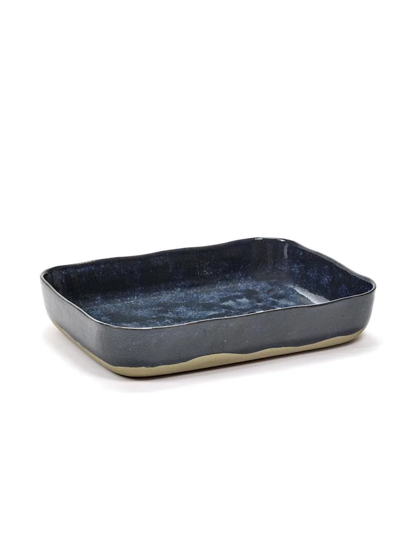 Merci La Nouvelle Table - Ovenschaal - Blauw/Grijs - 2 stuks van Serax in Blauw – productfoto