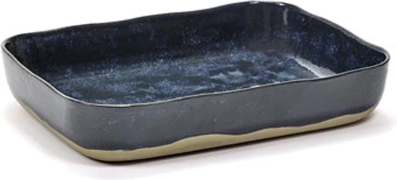 Merci Ovenschaal - Blauw/Grijs van Serax in Blauw – productfoto