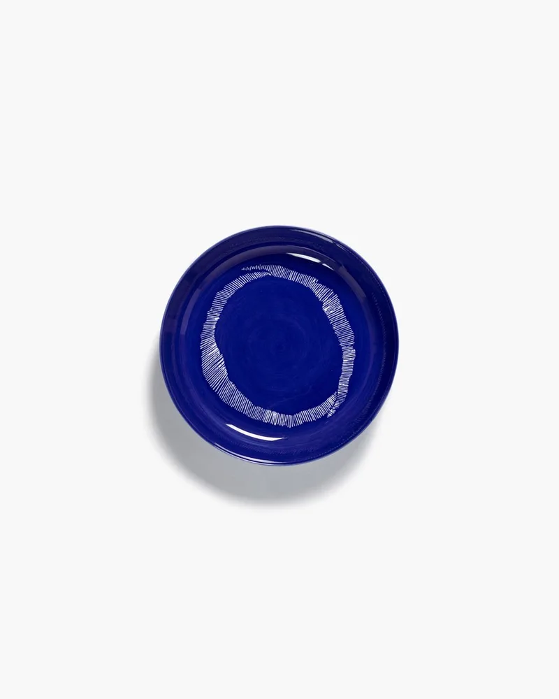 Ottolenghi Feast - Bord - Donkerblauw/Wit - 22 Ø - 2 stuks by Serax in Blue – product photo