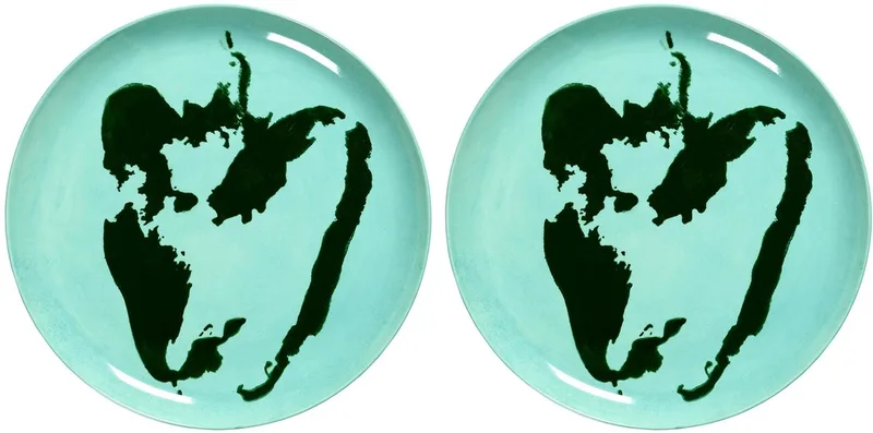 Ottolenghi Feast - Bord L - Azurblauw/Groen - 26 Ø - 2 stuks fra Serax i Blå – produktbillede