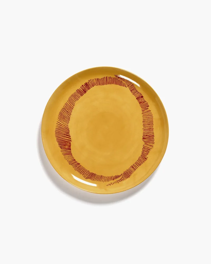 Ottolenghi Feast - Bord L - Geel/Rood - 26 Ø - 2 stuks de Serax en Jaune – photo produit