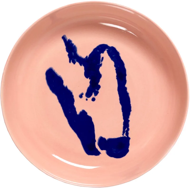 Ottolenghi Feast - Bord - Roze/Blauw - 22 Ø - 2 stuks von Serax in Rosa – Produktfoto