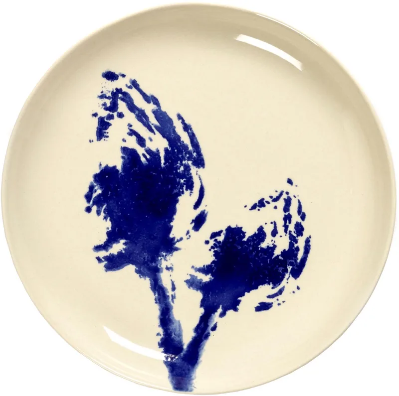 Ottolenghi Feast - Bord S - Wit/Artisjok - 19 Ø - 2 stuks by Serax in Blue – product photo