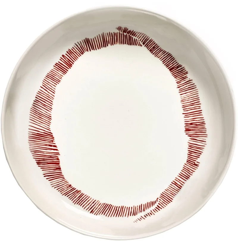 Ottolenghi Feast - Bord - Wit/Zwart - 22 Ø - 2 stuks von Serax in Weiß – Produktfoto